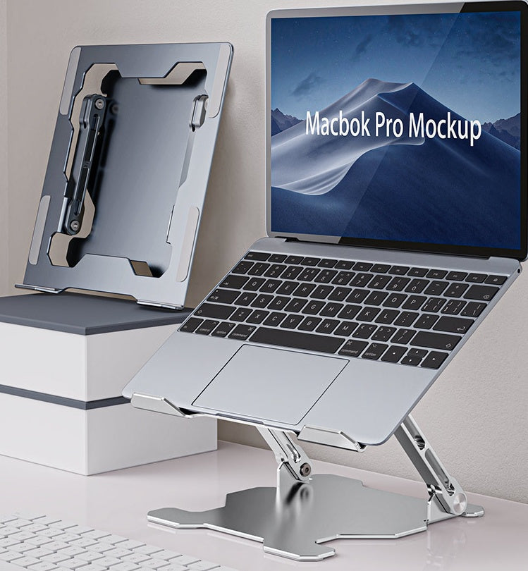 Adjustable Laptop Stand Portable Computer Stand Aluminum Alloy Laptop Riser Compatible Laptop Stand Holder